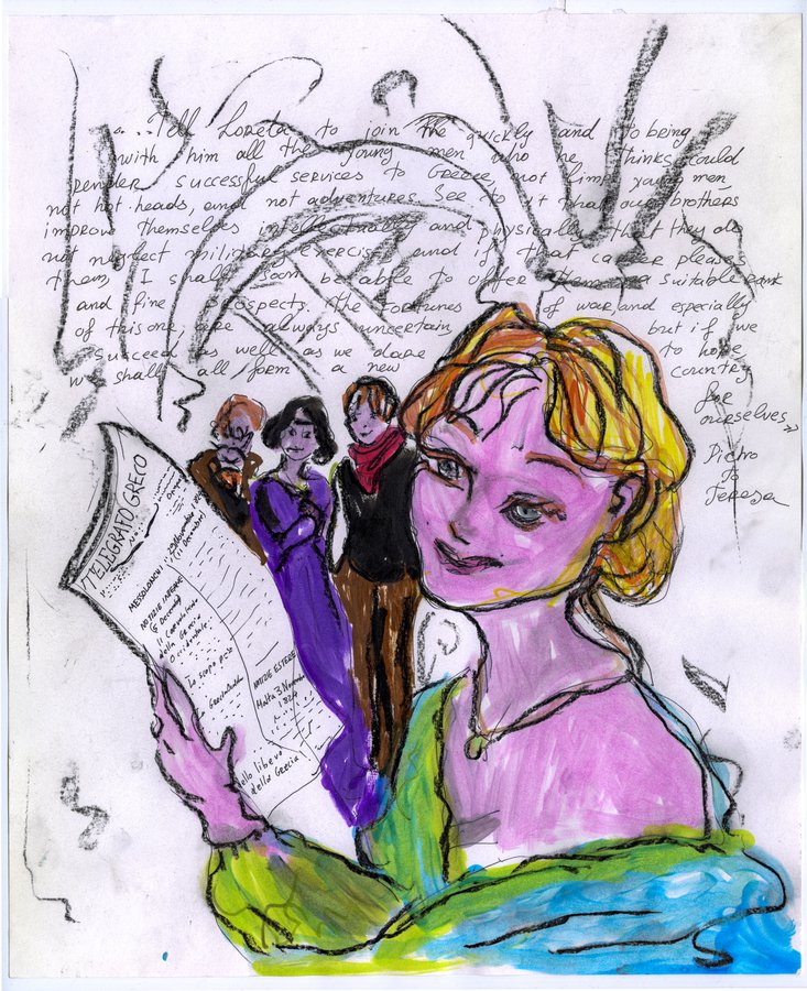 Lydia Venieri, Telegrafo Greco